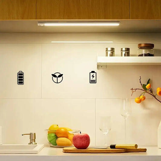 🌿 Spring Sale - Under Cabinet Lights, Motion Sensor & Magnetic, No Wire Hassle! Dimmable, USB rechargeable for Kitchen, Wardrobe, Stairs.